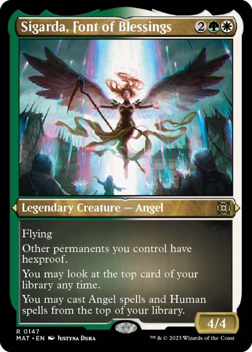 [147]【EN】【エッチングFOIL】祝福の泉、シガルダ/Sigarda, Font of Blessings【MAT】[R][多色]