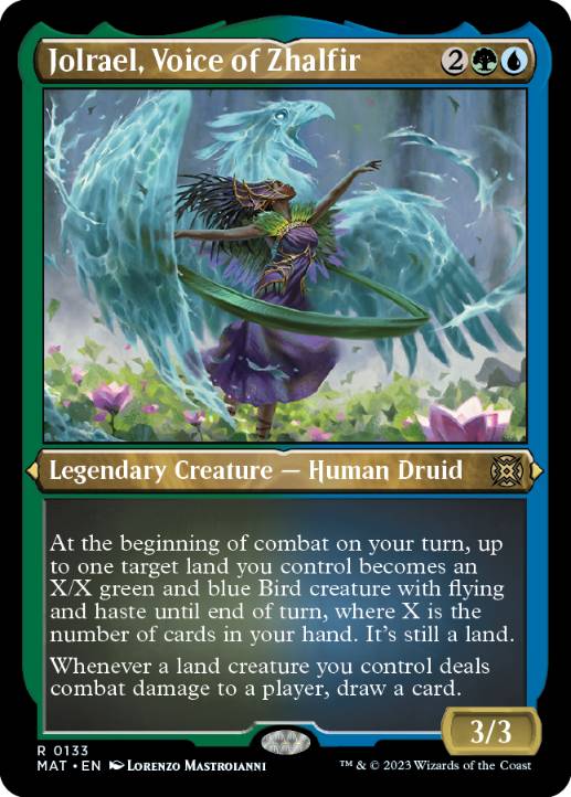 [133]【EN】【エッチングFOIL】ザルファーの声、ジョルレイル/Jolrael, Voice of Zhalfir【MAT】[R][多色]