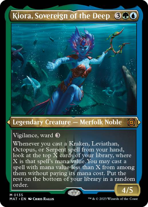 [135]【EN】【エッチングFOIL】深海の君主、キオーラ/Kiora, Sovereign of the Deep【MAT】[M][多色]