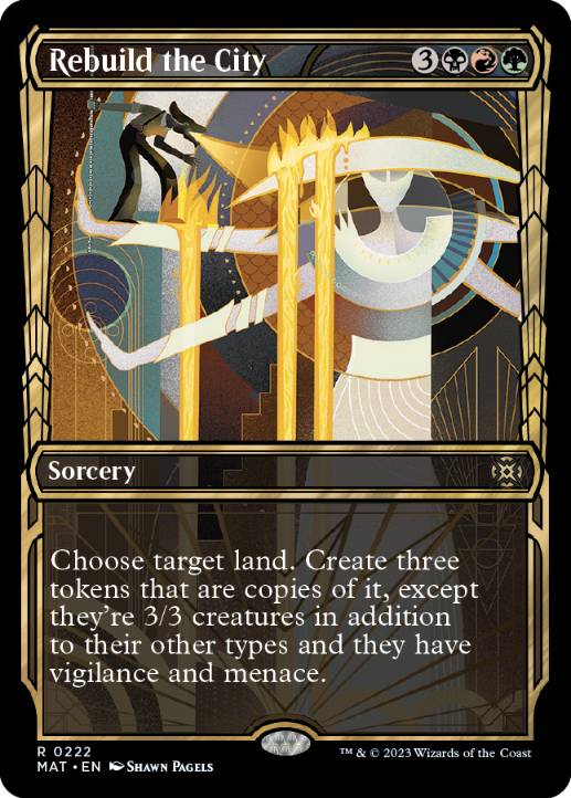 [222]【EN】【ハローFOIL】■ショーケース■都市改修/Rebuild the City【MAT】[R][多色]