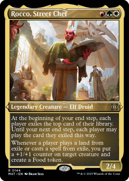 [144]【EN】【エッチングFOIL】街角の料理人、ロッコ/Rocco, Street Chef【MAT】[R][多色]