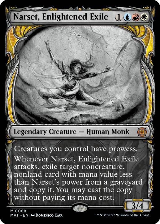 [088]【EN】【FOIL】■ショーケース■悟った喪失者、ナーセット/Narset, Enlightened Exile【MAT】[M][多色]