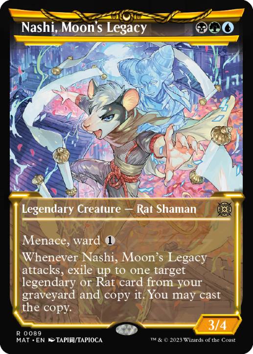 [089]【EN】【FOIL】■ショーケース■月の後裔、ナシ/Nashi, Moon's Legacy【MAT】[R][多色]