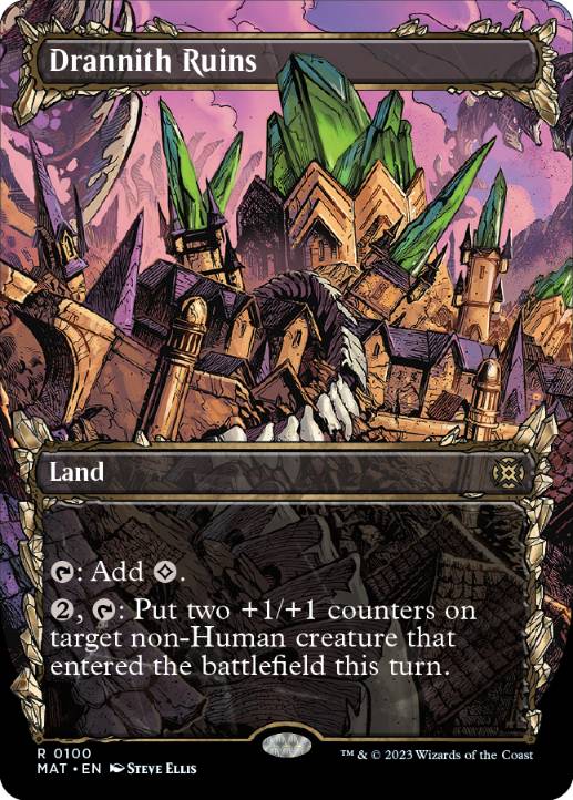 [100]【EN】【FOIL】■ショーケース■ドラニス遺跡/Drannith Ruins【MAT】[R][土地]