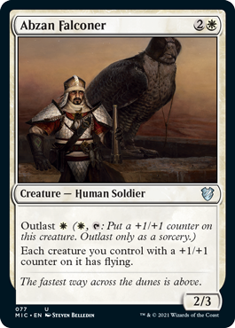 [077]【EN】アブザンの鷹匠/Abzan Falconer【MIC】[U][白]