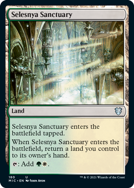 [180]【EN】セレズニアの聖域/Selesnya Sanctuary【MIC】[U][土地]
