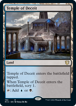 [184]【EN】欺瞞の神殿/Temple of Deceit【MIC】[R][土地]