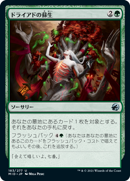 [183]【JP】【FOIL】ドライアドの蘇生/Dryad's Revival【MID】[U][緑]