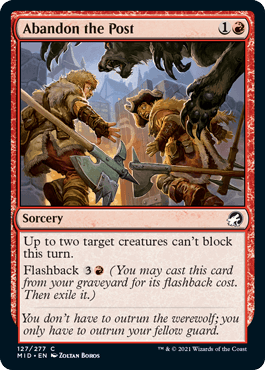 [127]【EN】前哨地の放棄/Abandon the Post【MID】[C][赤]