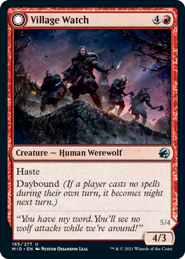 [165]【EN】村の見張り番/Village Watch【MID】[U][赤]