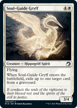 [035]【EN】【FOIL】魂標グリフ/Soul-Guide Gryff【MID】[C][白]