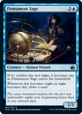 [053]【EN】【FOIL】天空の賢者/Firmament Sage【MID】[U][青]