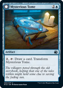 [063]【EN】【FOIL】不思議な秘本/Mysterious Tome【MID】[U][青]