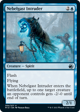 [064]【EN】【FOIL】ネベルガストの侵入者/Nebelgast Intruder【MID】[U][青]