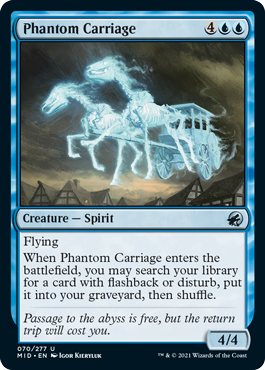 [070]【EN】【FOIL】幻影の馬車/Phantom Carriage【MID】[U][青]