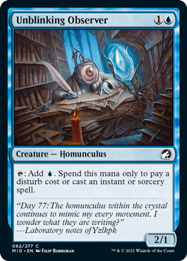 [082]【EN】【FOIL】またたかぬ観察者/Unblinking Observer【MID】[C][青]