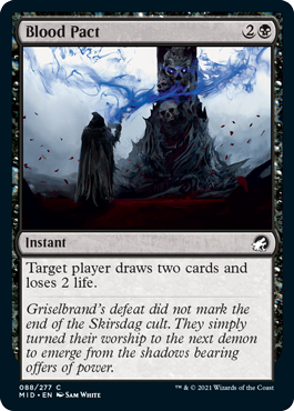 [088]【EN】【FOIL】血の契約/Blood Pact【MID】[C][黒]