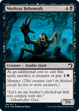 [114]【EN】【FOIL】モークラットのビヒモス/Morkrut Behemoth【MID】[C][黒]