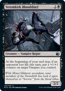 [123]【EN】【FOIL】流城の血泥棒/Stromkirk Bloodthief【MID】[U][黒]