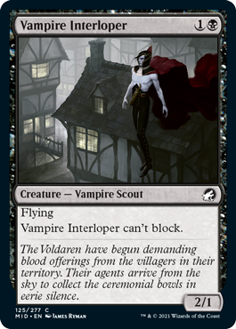 [125]【EN】【FOIL】吸血鬼の侵入者/Vampire Interloper【MID】[C][黒]