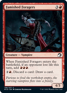 [138]【EN】【FOIL】飢えた餌あさり/Famished Foragers【MID】[C][赤]