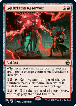 [142]【EN】【FOIL】霊炎貯蔵器/Geistflame Reservoir【MID】[R][赤]