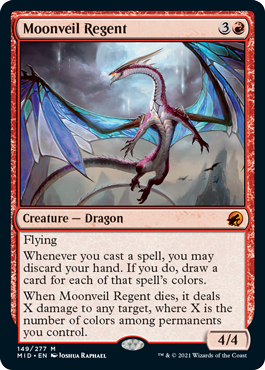 [149]【EN】【FOIL】月の帳の執政/Moonveil Regent【MID】[M][赤]
