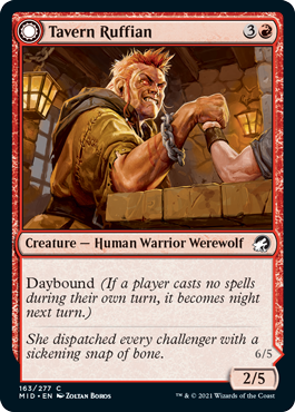 [163]【EN】【FOIL】酒場のごろつき/Tavern Ruffian【MID】[C][赤]