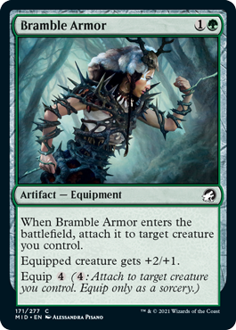 [171]【EN】【FOIL】棘茨の鎧/Bramble Armor【MID】[C][緑]