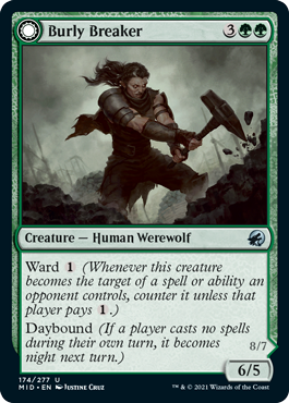 [174]【EN】【FOIL】筋骨隆々の破壊者/Burly Breaker【MID】[U][緑]