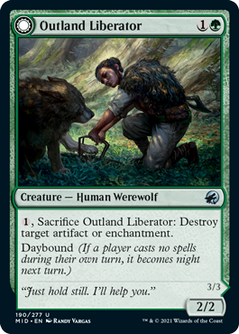 [190]【EN】【FOIL】辺境地の罠外し/Outland Liberator【MID】[U][緑]