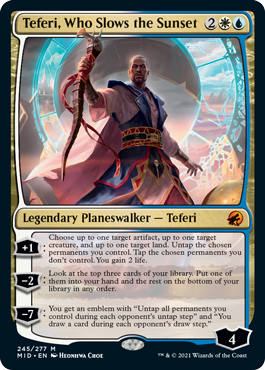 [245]【EN】【FOIL】日没を遅らせる者、テフェリー/Teferi, Who Slows the Sunset【MID】[M][多色]