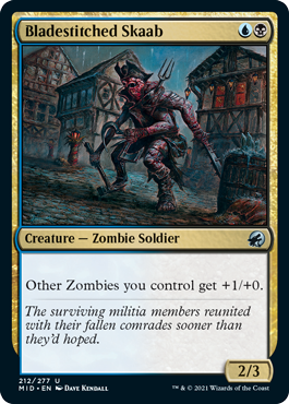 [212]【EN】【FOIL】縫込み刃のスカーブ/Bladestitched Skaab【MID】[U][多色]