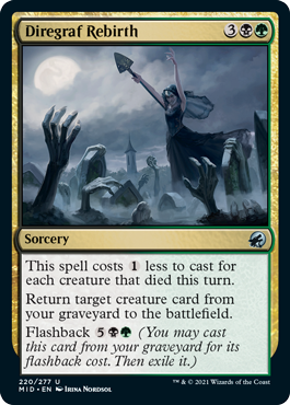 [220]【EN】【FOIL】戦墓の再誕/Diregraf Rebirth【MID】[U][多色]