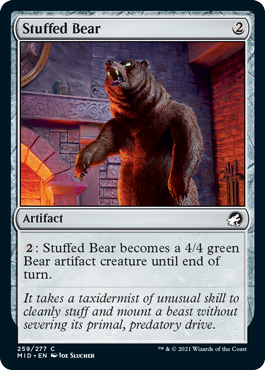 [259]【EN】【FOIL】熊の剥製/Stuffed Bear【MID】[C][茶]