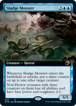 [340]【EN】■拡張アート■ヘドロの怪物/Sludge Monster【MID】[R][青]