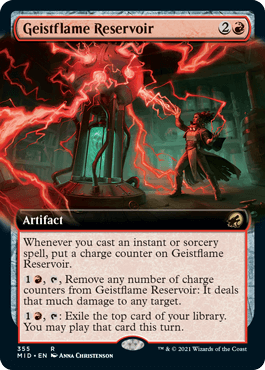 [355]【EN】■拡張アート■霊炎貯蔵器/Geistflame Reservoir【MID】[R][赤]