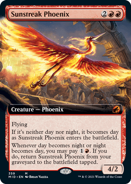 [359]【EN】■拡張アート■太陽筋のフェニックス/Sunstreak Phoenix【MID】[M][赤]
