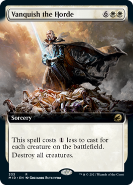 [333]【EN】【FOIL】■拡張アート■大群退治/Vanquish the Horde【MID】[R][白]