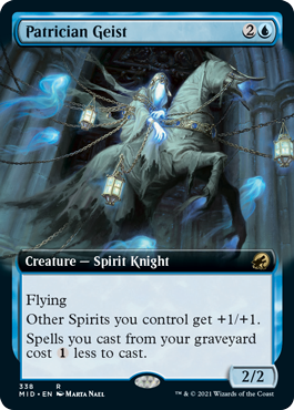 [338]【EN】【FOIL】■拡張アート■上流階級の霊/Patrician Geist【MID】[R][青]