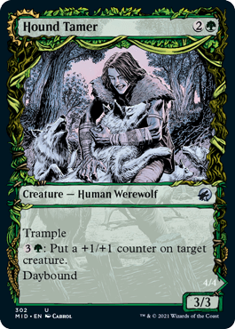 [302]【EN】【FOIL】■ショーケース■猟犬調教師/Hound Tamer【MID】[U][緑]