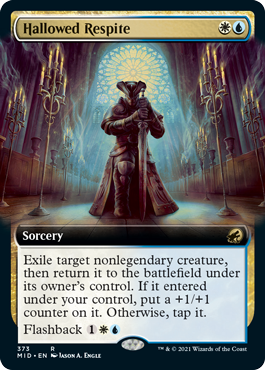 [373]【EN】【FOIL】■拡張アート■神聖なる休止/Hallowed Respite【MID】[R][多色]