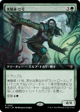 [347]【JP】■拡張アート■実験体12号/Experiment Twelve【MKC】[R][緑]