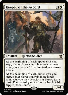 [070]【EN】調和の守り手/Keeper of the Accord【MKC】[R][白]