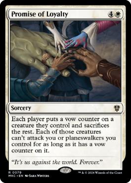 [079]【EN】忠誠の確約/Promise of Loyalty【MKC】[R][白]