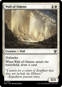 [090]【EN】前兆の壁/Wall of Omens【MKC】[U][白]