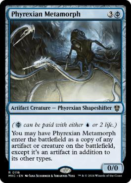 [116]【EN】ファイレクシアの変形者/Phyrexian Metamorph【MKC】[R][青]