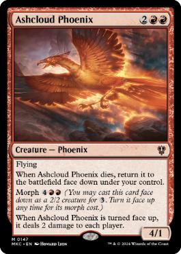 [147]【EN】灰雲のフェニックス/Ashcloud Phoenix【MKC】[M][赤]
