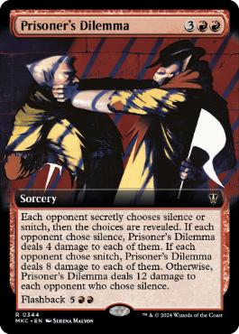 [344]【EN】■拡張アート■囚人のジレンマ/Prisoner's Dilemma【MKC】[R][赤]