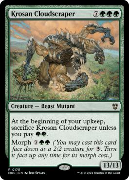 [175]【EN】クローサの雲掻き獣/Krosan Cloudscraper【MKC】[R][緑]